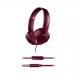 Bass Plus OnEar Wired Headphones Red