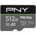 PNY Pro Elite 512GB UHS-I Class 10 MicroSDXC Memory Card 8PN10400134