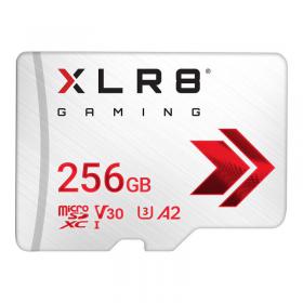 PNY XLR8 256GB MicroSDXC UHS-I Class 10 U3 V30 Gaming Memory Card 8PN10400136