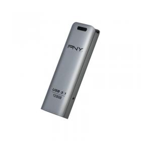 PNY 64GB Elite Steel USB 3.1 Stainless Steel Flash Drive Capless Sliding Design 80Mbs Write Speed 20Mbs Read Speed 8PNFD64GESTEEL31G