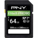 PNY X-PRO 90 64 GB SDXC UHS-II Class 10 Memory Card 8PNPSD64GV90300