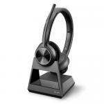 Poly Savi 7320 Office DECT EMEA Wireless Stereo Headset Crystal Clear Sound Effects Boom Microphone 8PO21477705