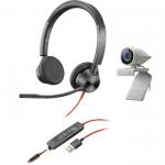 Poly Studio P5 Video Conferencing System with Blackwire 3325 USB A Worldwide Headset 8PO220087130025