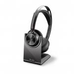 HP Poly Voyager Focus 2 Bluetooth Microsoft Teams Certified USB-A Headset with Charging Stand 8PO77Y87AA