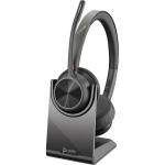 HP Poly Voyager 4320 UC Stereo USB-A Headset and BT700 USB-A Dongle with Charging Stand 8PO77Y99AA