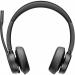 HP Poly Voyager 4320 UC Stereo USB-A Headset and BT700 USB-A Dongle with Charging Stand 8PO77Y99AA