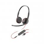 HP Poly Blackwire C3225 USB-A Wired Headset 8PO80S11AA