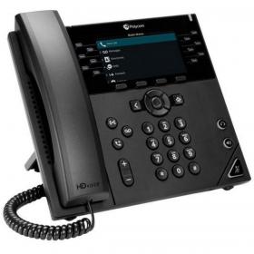 HP Poly VVX450 12-Line Gigabit PoE 4.3 inch LCD Colour Display VOIP Desk Phone Excluding PSU 8PO8B1L7AAAC3