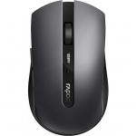 Rapoo 7200M 1600 DPI RF Wireless + Bluetooth Optical Ambidextrous Dark Grey Mouse 8RA18041