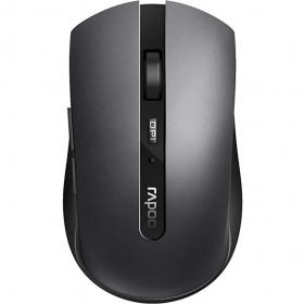 Rapoo 7200M 1600 DPI RF Wireless Bluetooth Multi Mode Ambidextrous Mouse Dark Grey 8RA18041