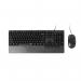 Rapoo NX2000 Wired USB QWERTY Keyboard and 1600 DPI Mouse 8RA18682