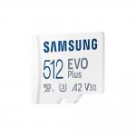 Samsung EVO Plus 512GB V30 A2 MicroSDXC Memory Card and Adapter