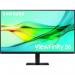 In the image, you see a sleek and modern Samsung ViewFinity S6 monitor. It has a 27 inch screen with a stunning 2560 x 1440 pixel resolution, delivering crystal clear Quad HD visuals. The IPS panel provides wide viewing angles and accurate color reproduction. You can connect various devices to the monitor through HDMI, DisplayPort, and USB-C ports. Its minimalist design and slim bezels make it a perfect display for any workspace.