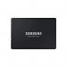 This image shows a Samsung PM9A3 7.68TB 2.5 inch hard drive. It has a sleek, black design with a PCI Express 4.0 connection and features V-NAND TLC technology. The drive is ideal for enterprise use and offers high-speed and reliable performance.