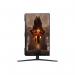 The photo shows a sleek and modern monitor, with a 32 inch display size. The screen is illuminated with stunning 4K Ultra HD resolution, showcasing vibrant colors and sharp details. The panel is made of IPS technology, ensuring wide viewing angles and accurate color representation. The monitor features both HDMI and DisplayPort ports for versatile connectivity options. Overall, the Samsung Odyssey G7 32 Inch monitor exudes a polished and high-tech look.