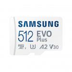 Samsung EVO Plus 512GB V30 A1 UHSI Class 10 MicroSDXC Memory Card and Adapter 8SAMBMC512KA