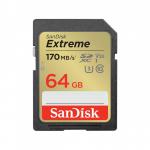 SanDisk Extreme 64GB SDXC UHS-1 Class 10 Memory Card 8SASDSDXV2064GGNC