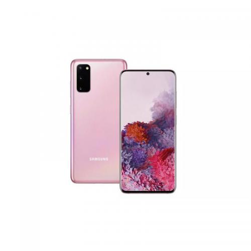 Samsung Galaxy S20 5G 6.2 Inch Exynos 990 OctaCore Android 10.0 USB Type C 12GB RAM 128GB ROM 4000mAh Pink Smartphone 8SASMG981BZID