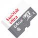 SanDisk Ultra 64GB Class 10 MicroSDXC Memory Card. Adaptor Not Included. 