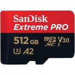 SanDisk Extreme PRO 512GB MicroSDXC UHS-I Class 10 Memory Card and Adapter 8SD10367804