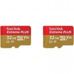 SanDisk Extreme PLUS 32GB SDHC Memory Card 2 Pack 8SD10367813