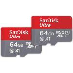 SanDisk Ultra 64GB Class 10 UHS-1 U1 MicroSDXC Memory Card 2 Pack 8SD10372687
