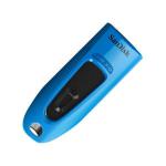 SanDisk 32GB Ultra USB3.0 Slide Blue Flash Drive Up to 100Mbs Read Speed 8SDCZ48032GU46B