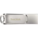 SanDisk Ultra Dual Drive Luxe 32GB USB A USB C Stainless Steel Flash Drive 8SDDDC4032GG46