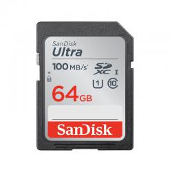 SanDisk Ultra 64GB SDXC UHSI Class 10 Memory Card Up to 100Mbs Read Speed 8SDSDUNR064GGN3IN