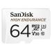 Sandisk 64GB High Endurance MicroSDXC and AD 8SDSQQNR064GGN6IA