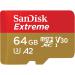 Sandisk 64GB Ext Micro SDXC 8SDSQXA2064GGN6AA