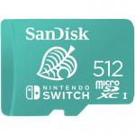 SanDisk 512GB Nintendo V30 100MBs MicroSDXC Memory Card and Adapter 8SDSQXAO512GGNCZN