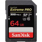 SanDisk Extreme PRO 64GB U3 V90 Class 10 300MBS Read Speed Memory Card 8SDXDK064GGN4