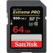 SanDisk Extreme PRO 64GB U3 V90 Class 10 300MBS Read Speed Memory Card 8SDXDK064GGN4