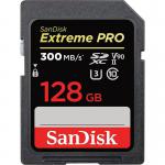 SanDisk Extreme PRO 128GB U3 V90 Class 10 300MBS Read Speed Memory Card 8SDXDK128GGN4