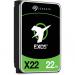 Seagate Exos X22 22TB SATA 3.5 Inch 7200 RPM Internal Hard Drive 8SEST22000NM001E
