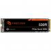 The picture shows a Seagate FireCuda 530R 4TB M.2 PCI Express 4.0 NVMe 3D TLC internal solid state drive. The drive features a sleek black design with the Seagate logo in white. The drive has a compact M.2 form factor and the label shows the model name and storage capacity. The PCI Express connector is visible at the bottom of the drive.