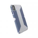 Speck Presidio Grip iPhone XS Max Blue Grey Phone Case IMPACTIUM Shock Barrier Two Layers of Protection Raised Bezel Screen Protection No Slip Grip 8SP1171067569