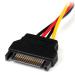 StarTech.com 6 Inch SATA to LP4 Female to Male Power Cable Adapter 8ST10011329