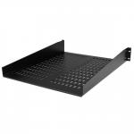 StarTech 2U Server Rack Shelf - Universal Vented Rack Mount Cantilever Tray for 19 Inch Network Equipment Rack and Cabinet Equipment