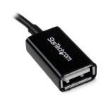 StarTech.com 4 Inch Micro USB to USB OTG Host Adapter Male to Female 8ST10018454