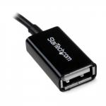 StarTech 4 Inch Micro USB to USB OTG Host Adapter Male to Female 8ST10018454