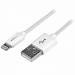 StarTech 1m USB to Lightning Apple MFi Certified Charging Cable White 