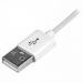 StarTech 1m USB to Lightning Apple MFi Certified Charging Cable White 