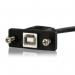 StarTech 3ft Panel Mount USB-B Female to USB-B Male Adapter Cable 8ST10025075