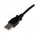 StarTech 2m USB 2.0 A to Right Angle B Black Cable