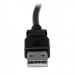 StarTech 2m USB 2.0 A to Right Angle B Black Cable