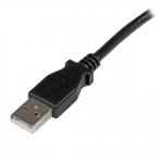 StarTech 2m USB 2.0 A to Left Angle B Black Cable