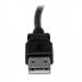 StarTech 2m USB 2.0 A to Left Angle B Black Cable