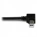 StarTech 2m USB 2.0 A to Left Angle B Black Cable